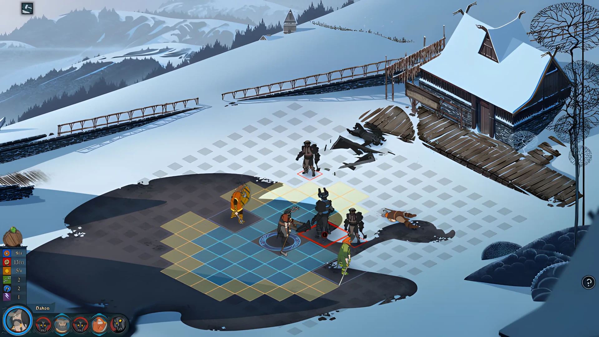 Banner Saga features turn-based combat.