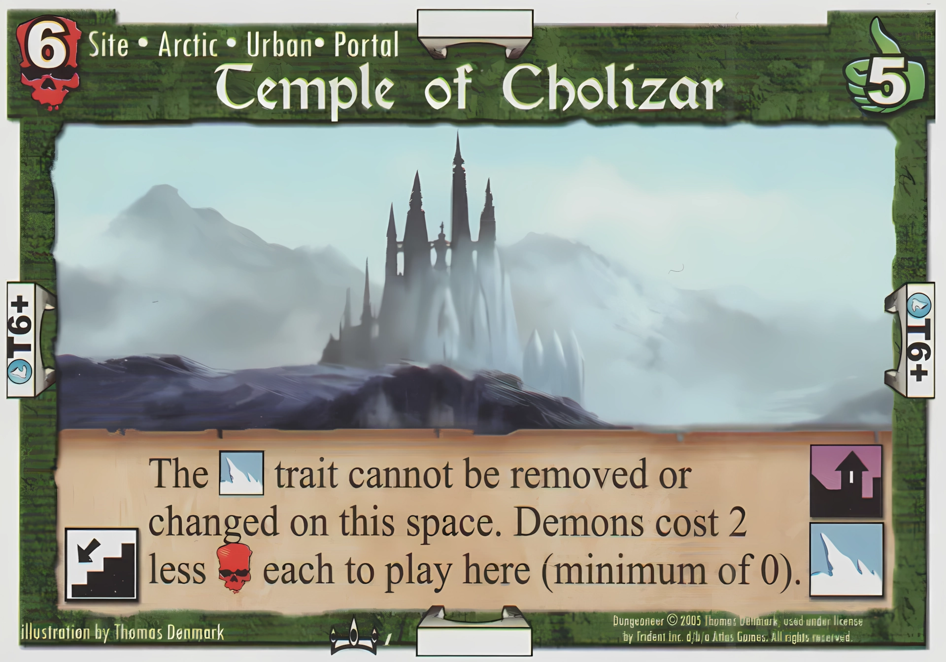 A location card from Dungeoneer Realm of the Ice Witch