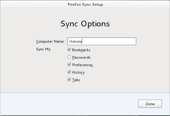 sync up firefox on any computer