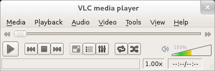 The minimalist VLC interface.