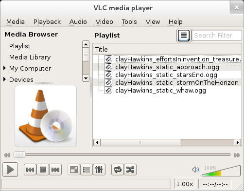 a VLC playlist