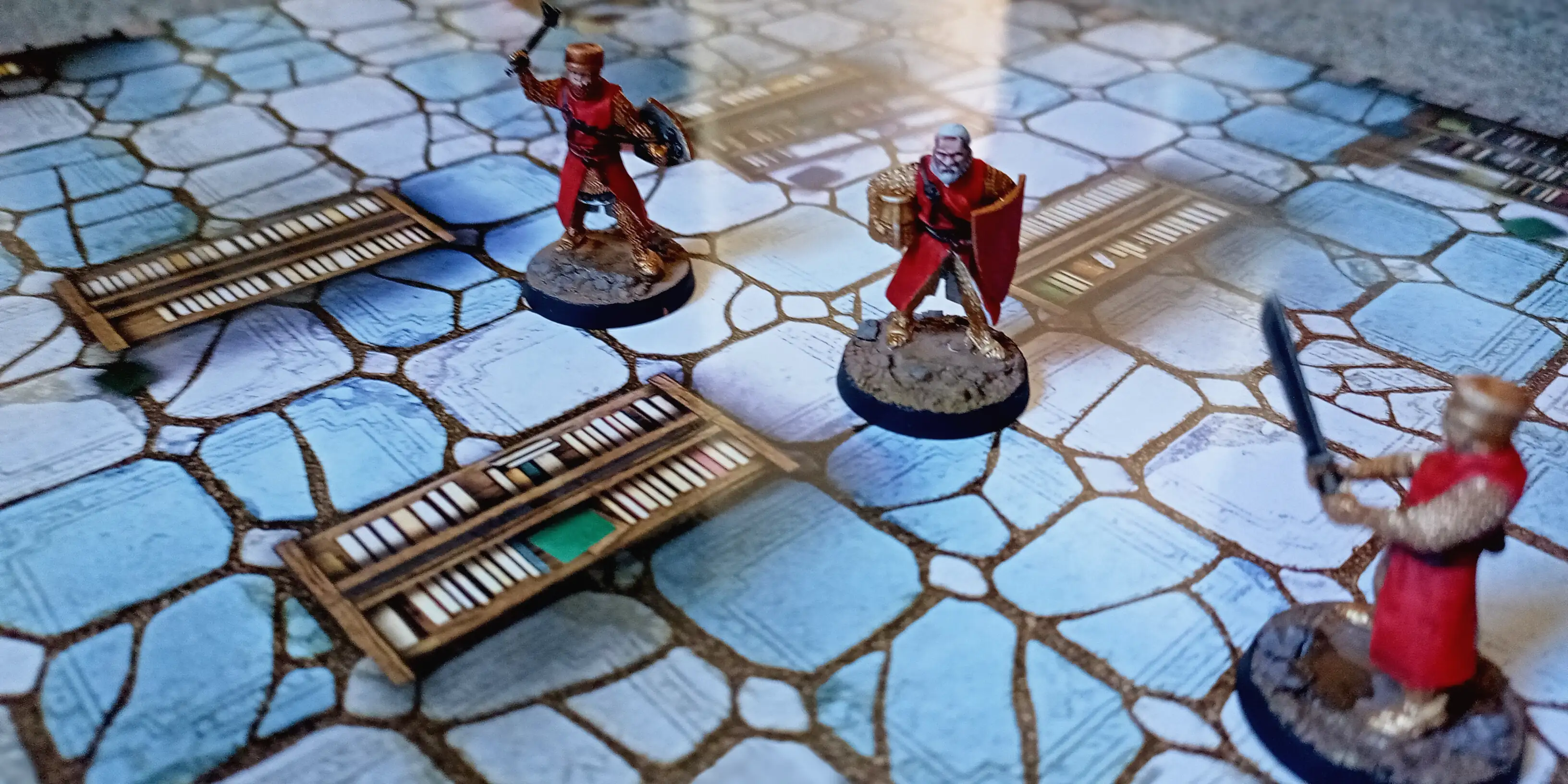 Miniatures on a map