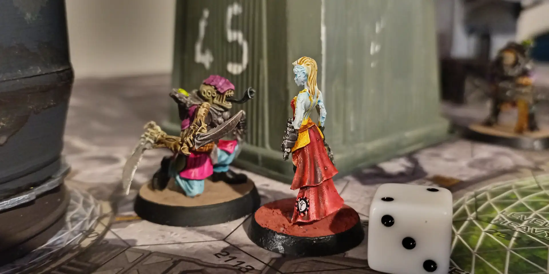 My custom Locus fights my custom Arcuitor Magisterium which is being used as a Skitarii Marshal. It is not as complicated as it sounds.