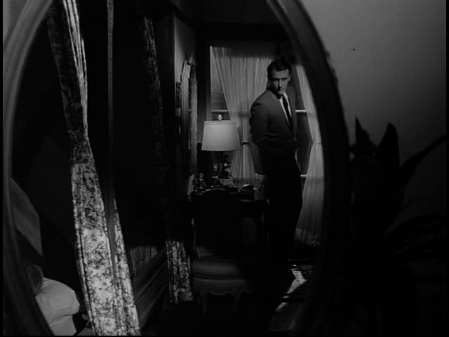 image of Napoleon Solo in a darkened room